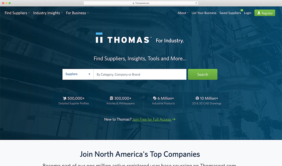 Redesigning Thomasnet.com